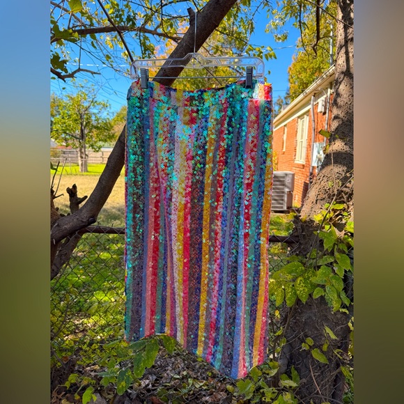 Maeve rainbow sequin skirt - Picture 2 of 4